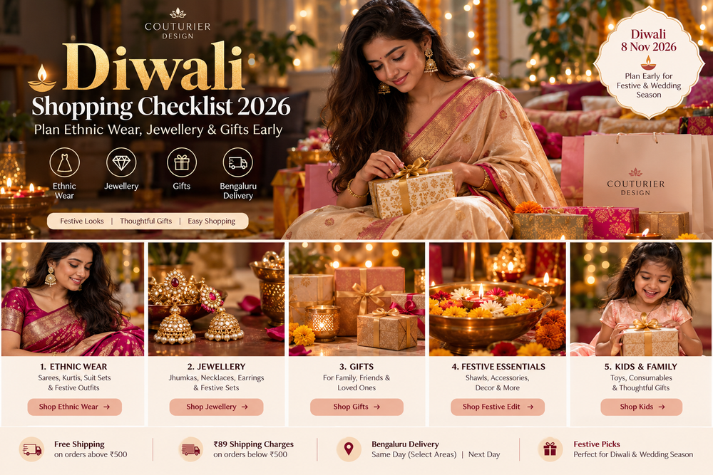 Diwali Shopping Checklist 2026: Plan Ethnic Wear, Jewellery & Gifts Early