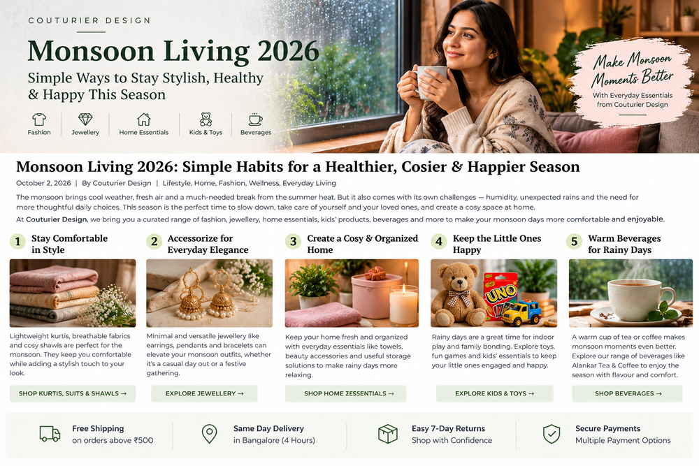 Monsoon Living 2026: Simple Habits for a Healthier, Cosier & Happier Season