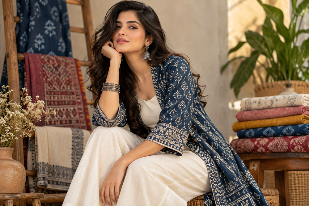 Gen Z styling heritage Indian textiles editorial
