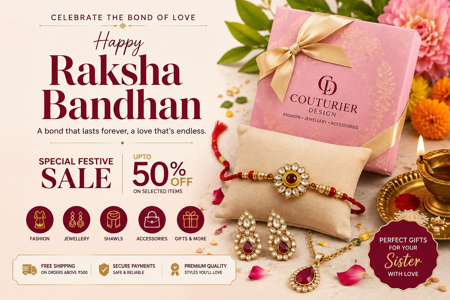 Raksha Bandhan Sale 2026 – Celebrate the Bond with Couturier Design