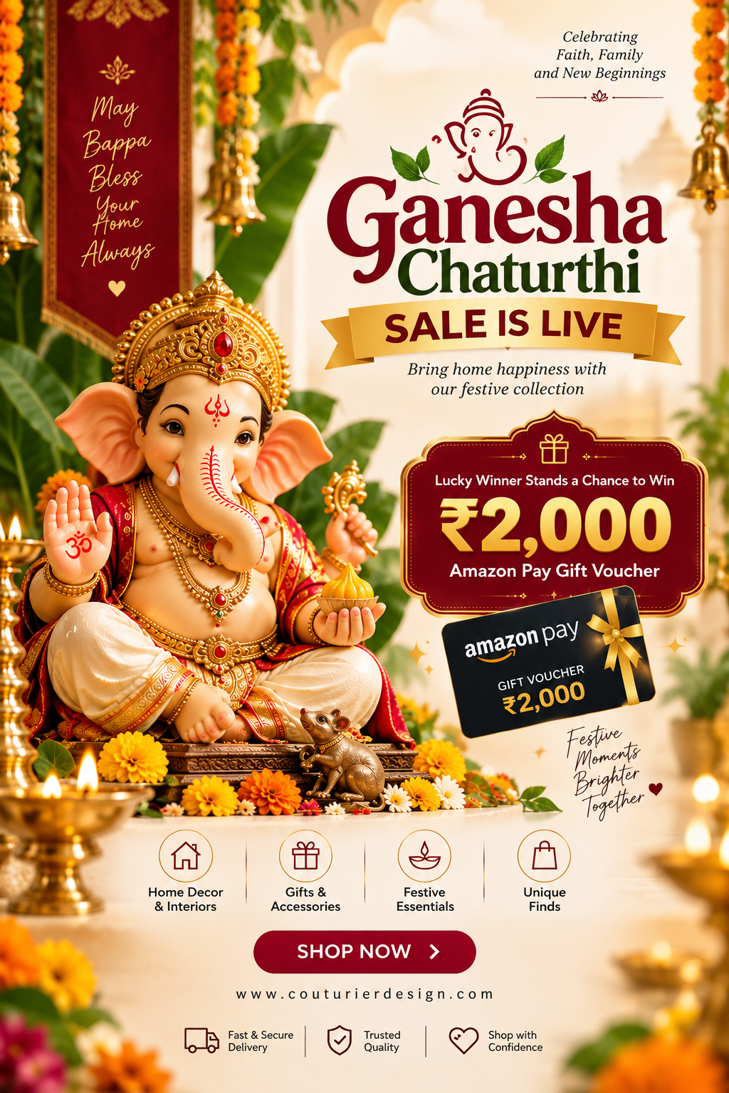Ganesha Chaturthi Sale Is Live – Shop Festive Favorites & Win ₹2,000