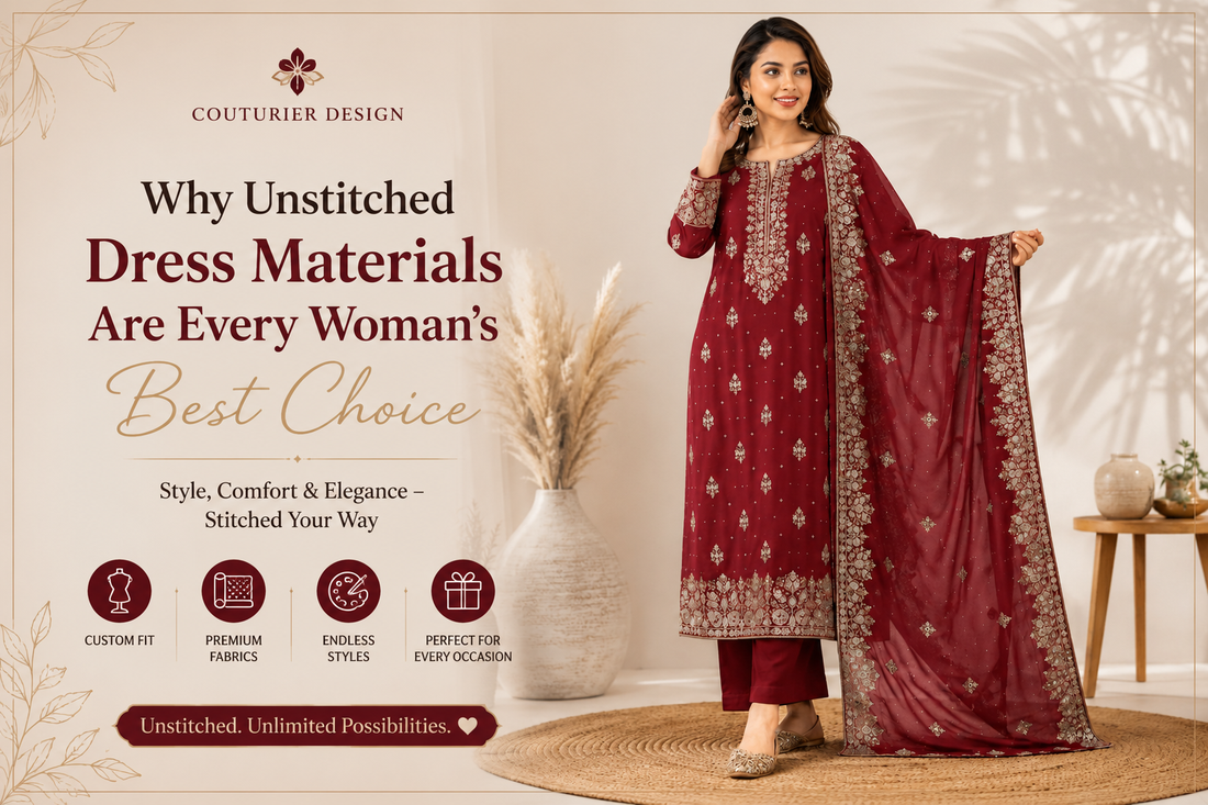 How to Choose the Perfect Maroon Embroidered Dress Material for Festive Events