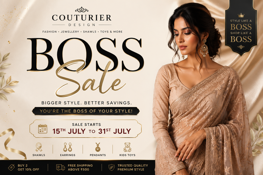 Boss Sale 2026 at Couturier Design | Shop Fashion Deals from 15th July to 31st July - Couturier Design