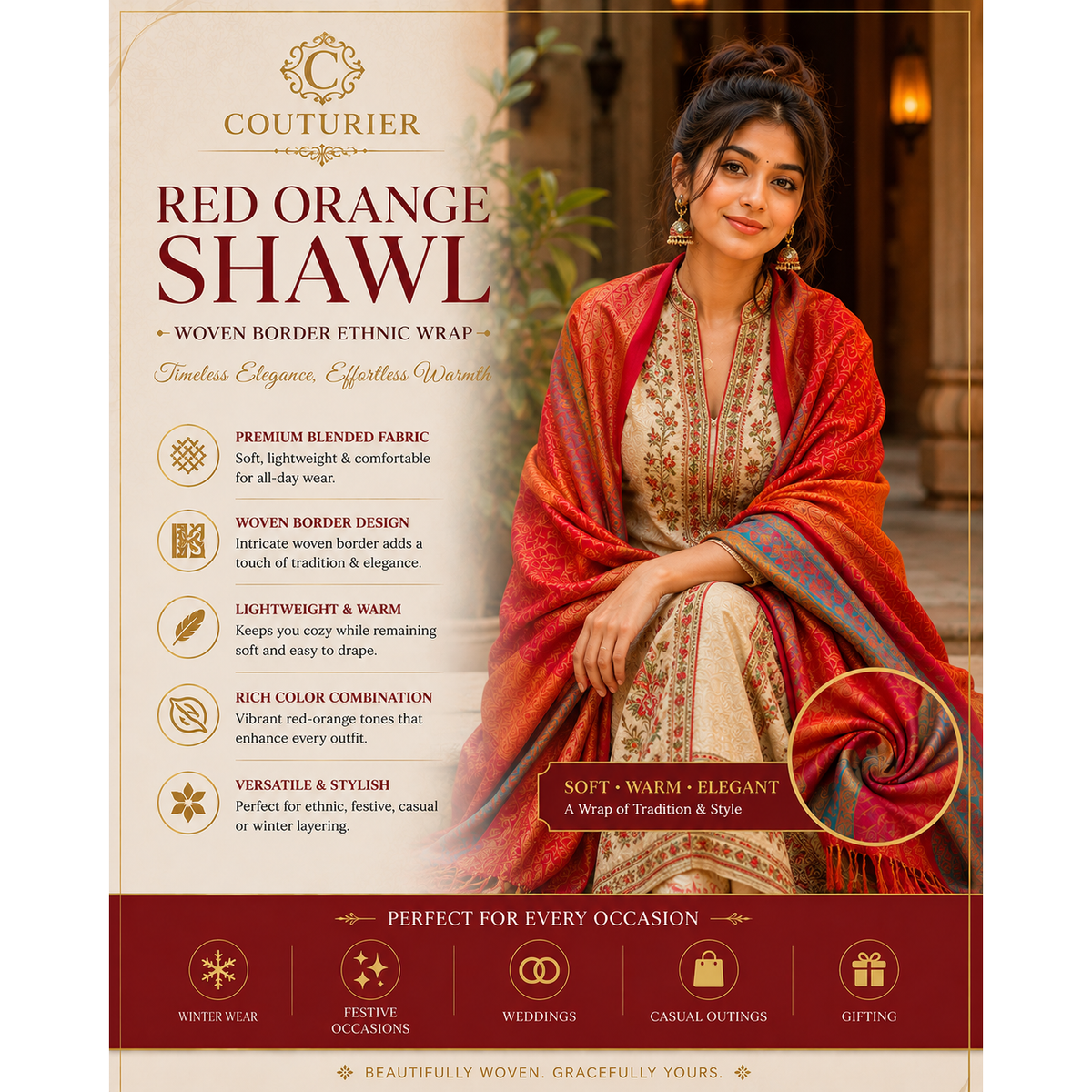 Festive ethnic outfit measurement guide for online shopping