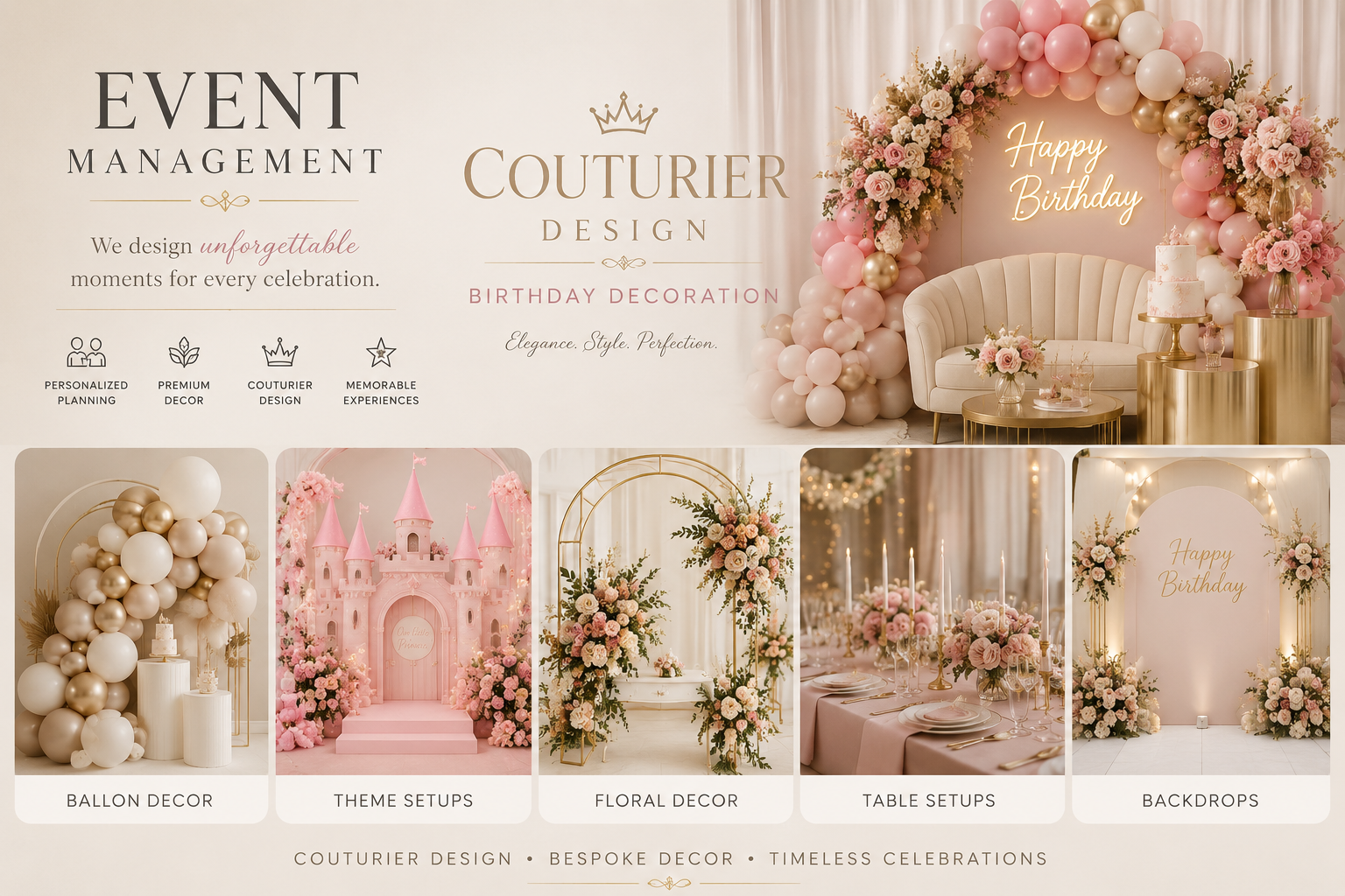 Couturier Events – Baby Shower Decoration & Premium Event Management | A Unit of Couturier Design