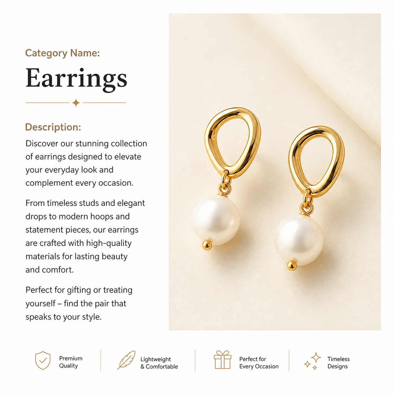 Elegant Earrings Collection
