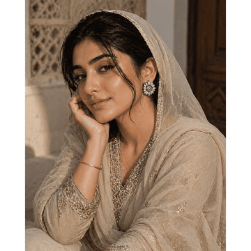 Oxidized Silver Floral Stud Earrings for Women - Oxidised silver floral stud earrings with antique flower motifs