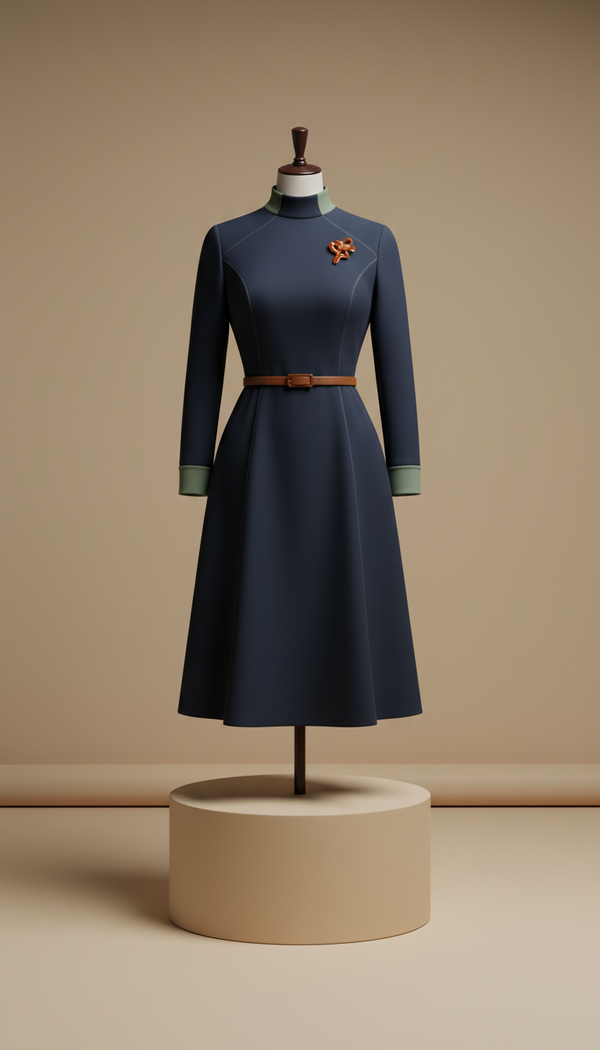 Inkwell navy tailored modern dress