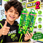 Kids stationery set pack of 2 shown with a child in a playful study setting