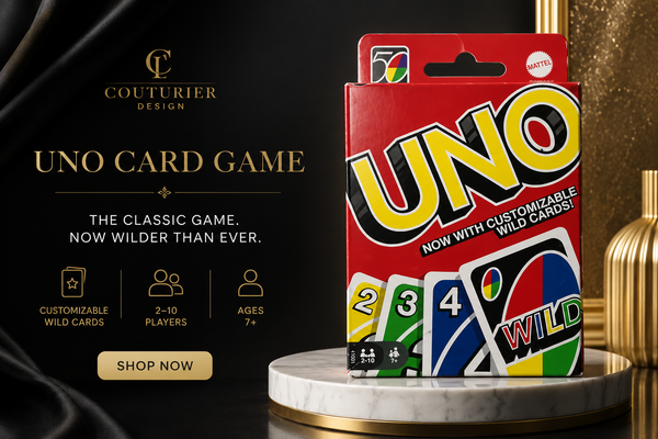 UNO Card Game – Family Party Game with Customizable Wild Cards | Fun Indoor Game for Kids & Adults