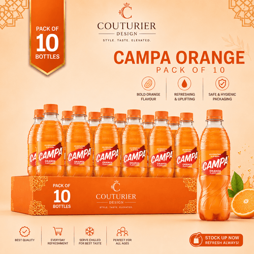 Campa Orange soft drink bottle pack of 10 in