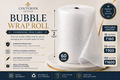 White bubble wrap roll for packaging, moving, and shipping protection