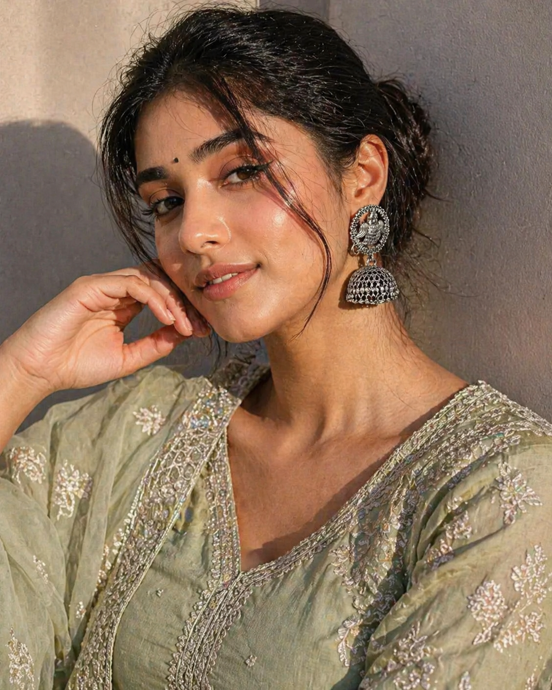 Oxidised Silver Peacock Jhumka Earrings | Traditional Ethnic Statement Jewellery for Women