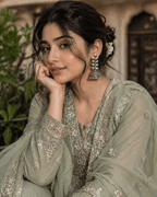 Oxidised silver leaf drop jhumka earrings with dangling dome design