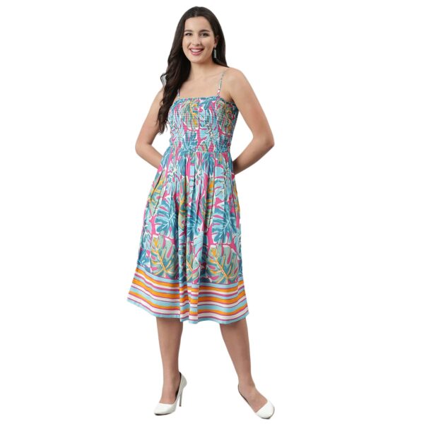 Cotton Dress for Women,Knee Length - COUTURIER DESIGN