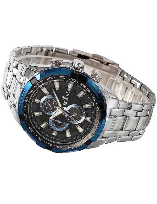 Two Tone Chrono Look Analog Stainless Steel Watch For Men - Image 2