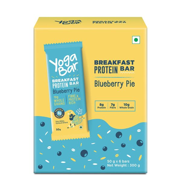 Yogabar Breakfast Protein Blueberry Bars - 300gm