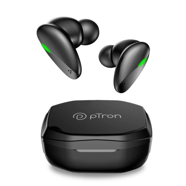 PTron Bassbuds B21 Bluetooth 5.2 Truly Wireless in-Ear TWS Earbuds with mic