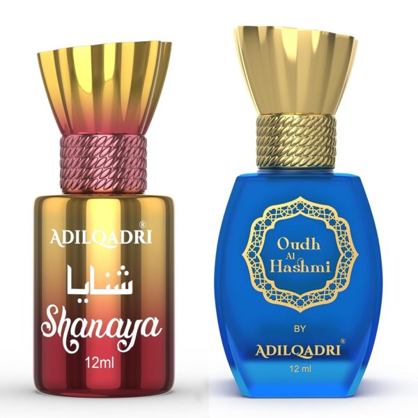 AdilQadri Shanaya And Oudh Al Hashmi Roll-On Attar Perfume For Unisex (12 Ml Each)