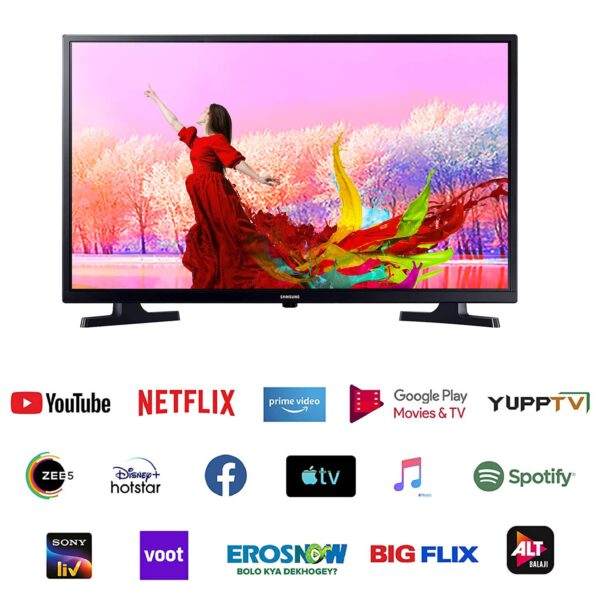 Samsung 80cm (32 Inches) Wondertainment Series HD Ready LED Smart TV UA32T4340BKXXL (Glossy Black) - Image 2