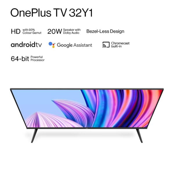 OnePlus 80cm (32 inches) Y Series HD Ready LED Smart Android TV 32Y1 (Black) - Image 2