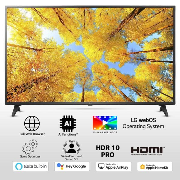 LG 139cm (55 inches) 4K Ultra HD Smart LED TV 55UQ7500PSF (Ceramic Black) - Image 2