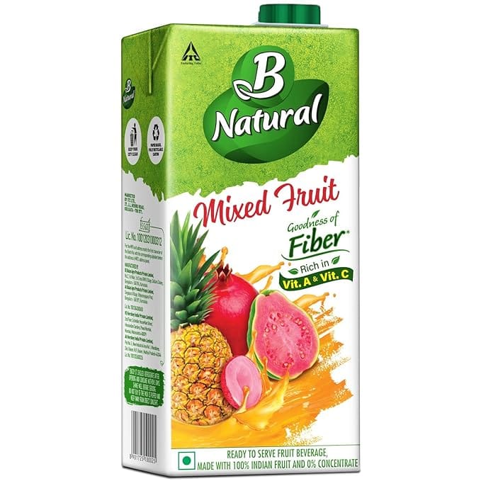 B Natural Mixed Fruit Juice - 1Litre