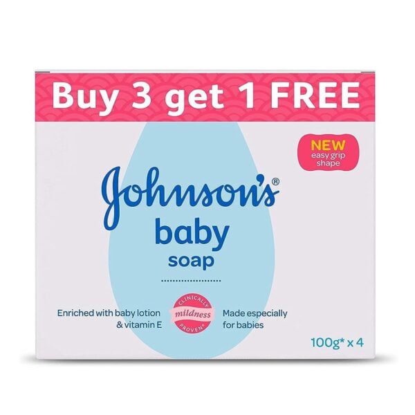 Johnsons Baby Soap For Bath , (Buy 3 Get 1 Free)