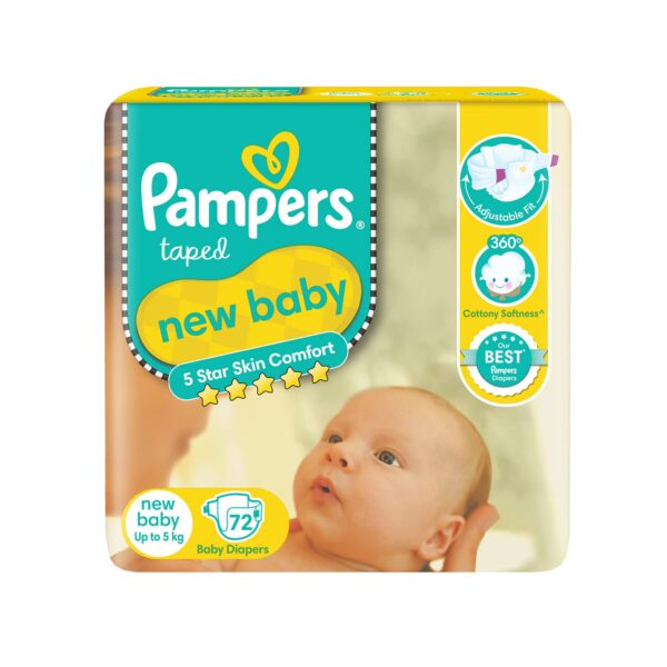 Pampers Active Baby - New Born, 72 U