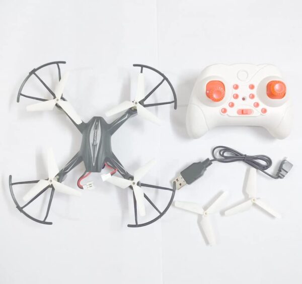 Flying Drone Toy for Kids - 7 Channel HX750 Remote Control Quadcopter Headless Mode, Black