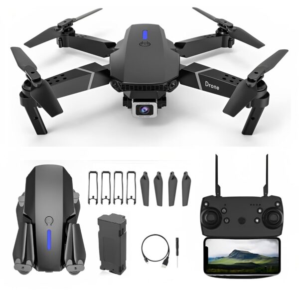 Foldable Drone With Camera For Adults 4k 1080P HD Drones Toys GPS Auto Return One Touch Take off and Landing