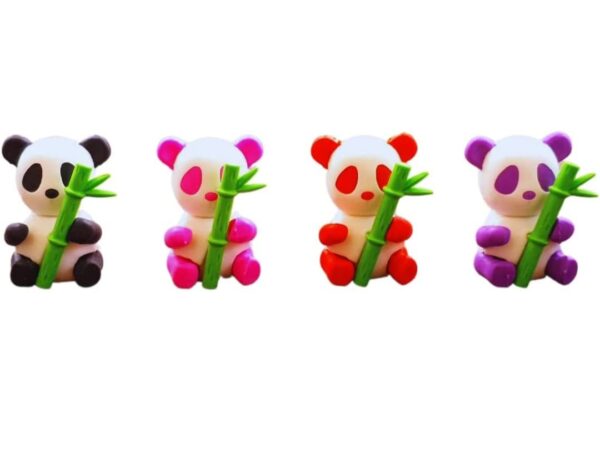 Panda Erasers - Pack of 4