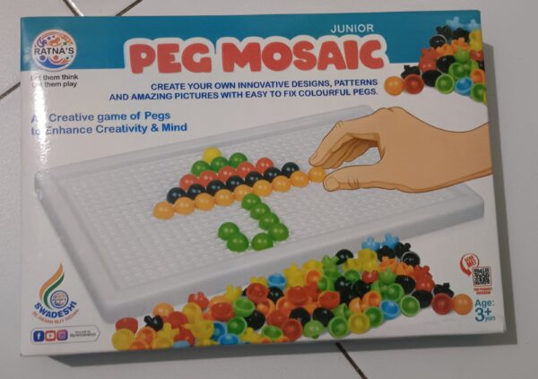 Peg mosaic for Kids , Create Different Designs (Medium)