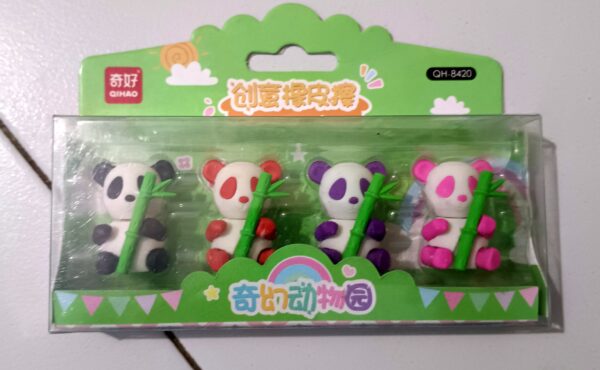 Panda Erasers - Pack of 4 - Image 2