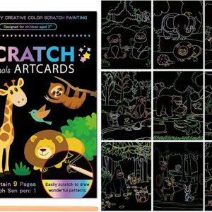 Animal THeme Magic Scratch Art for Kids