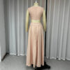 Summer Round Neck Sleeveless , Irregular Skirt Suit - Image 6