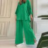 Women's Fashion Loose Cotton-linen Shirt Long-sleeve Suit - Image 2