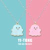 Black And White Ghost Necklace Halloween Gift - Pendant for Women - Image 2