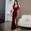Korean Velvet Trim Temperament - Party Wear for women - Image 4
