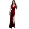 Korean Velvet Trim Temperament - Party Wear for women