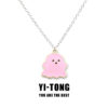 Black And White Ghost Necklace Halloween Gift - Pendant for Women - Image 4